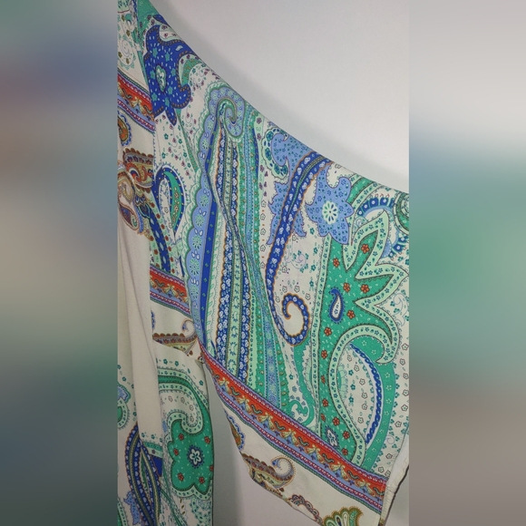 Zara Lounge/Cover Up/Patio Gown Gorgeous Colorful Sz S Oversized Fit Up To 14 - Picture 3 of 9